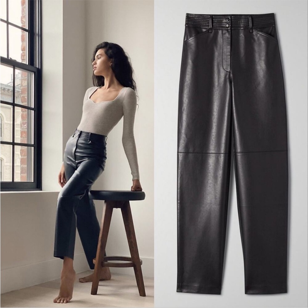Aritzia Faux Leather Funk Pants